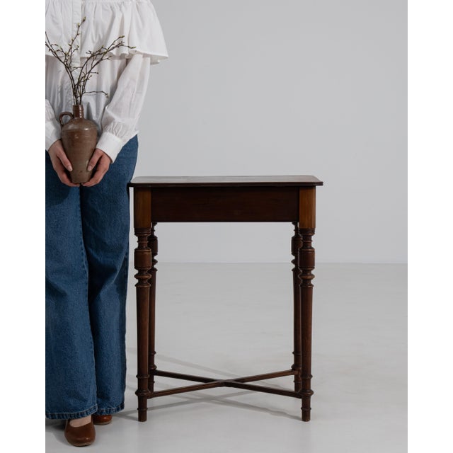 19th Century French Wooden Side Table in Original Patina For Sale - Image 9 of 11