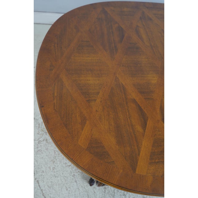 Baker French Walnut Dining Room Table For Sale - Image 11 of 18