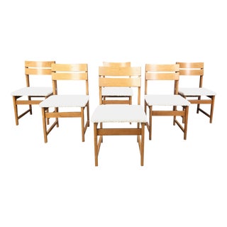 Vintage Brutalist Dining Chairs, 1970s, Set of 6 For Sale