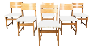 Vintage Brutalist Dining Chairs, 1970s, Set of 6