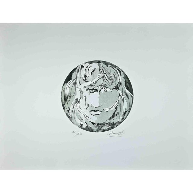 Giacomo Manzú, Round Medusa Ed. 31/125, 1970s, Etching For Sale