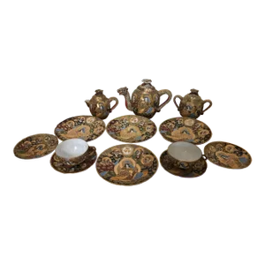 Moriage Dragon Ware Tea Set, 13 Pieces
