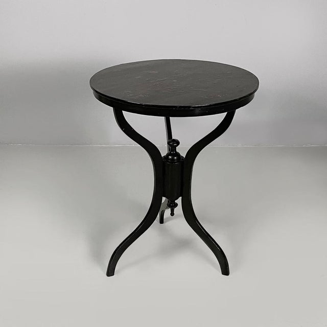 Art Deco Italian Dining Table in Black Wood, 1930s For Sale - Image 17 of 17