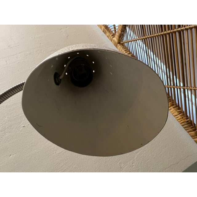 Mid-Century White Shrink Varnish Table Lamp, 1950s For Sale - Image 13 of 18