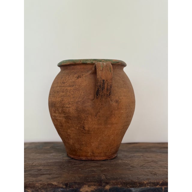 French Country Antique French Terracotta Pot, Pottery, Jar For Sale - Image 3 of 7