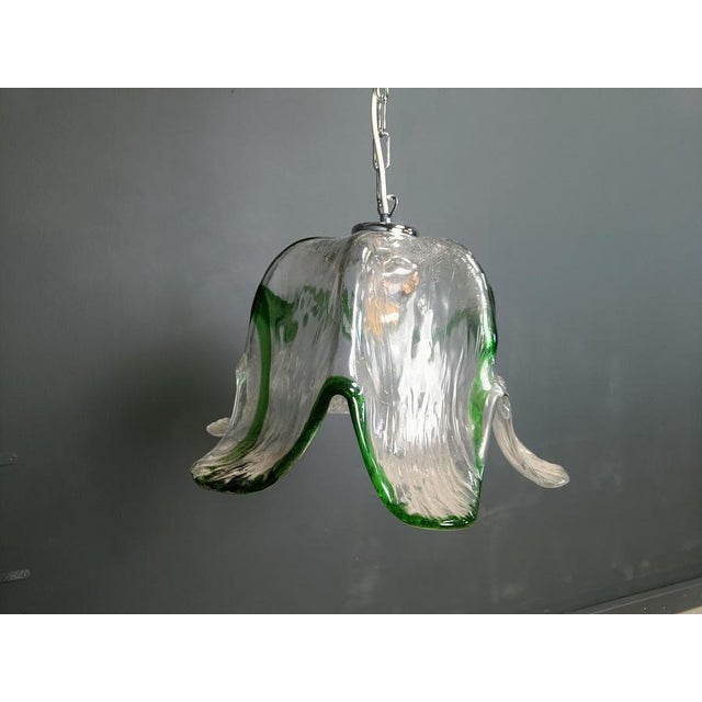 Vintage Murano Glass Pendant Light from Mazzega, 1960s For Sale - Image 12 of 16