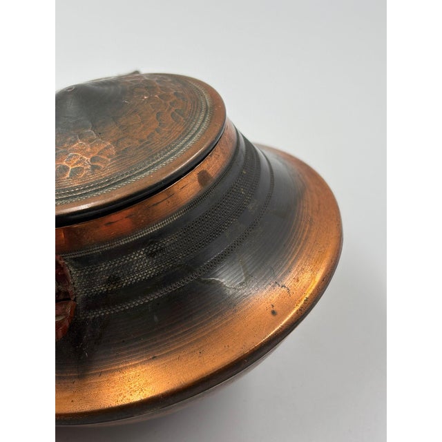 Vintage Copper Bowl with Lid, 1940s For Sale - Image 12 of 13
