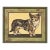 Ira Yeager Corgi Dog Oil on Canvas Folk Art Painting 2005 For Sale