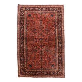 Antique Persian Kashan Rug 9'0'' X 14'1'' For Sale