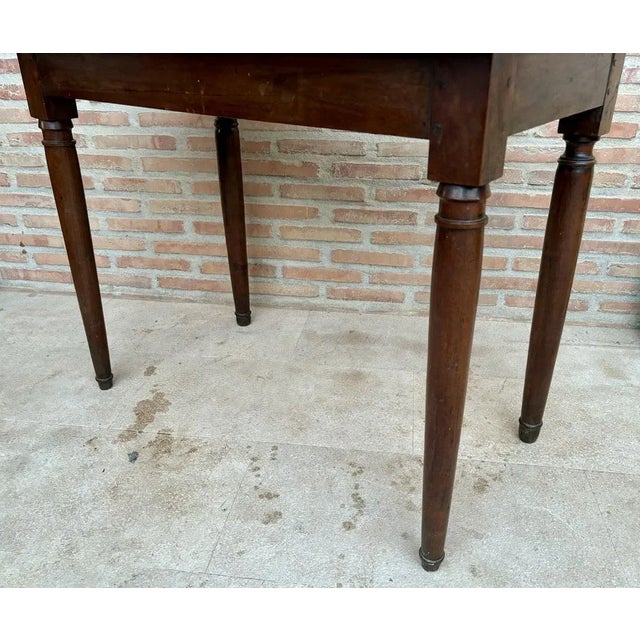 19th Century French Oak Worktable, 1890s For Sale - Image 5 of 10