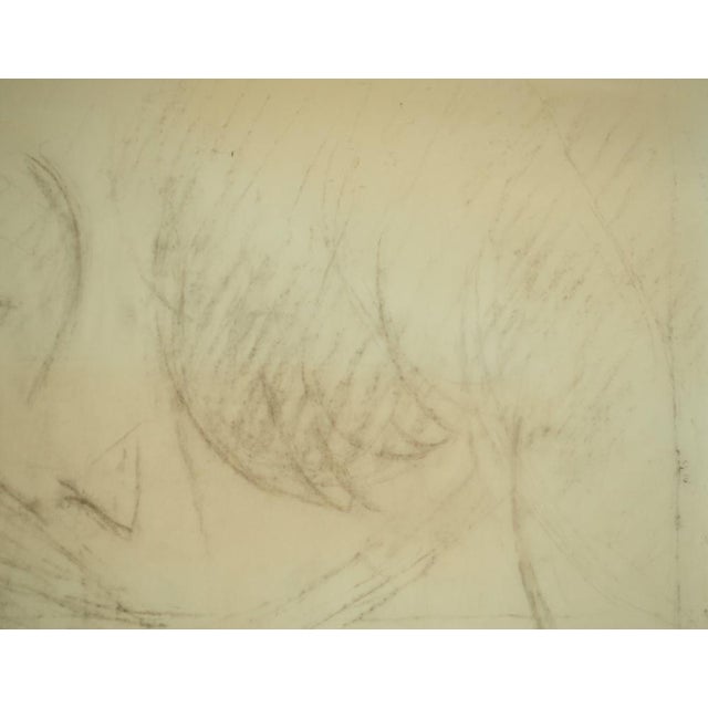 Roger Crusat, Portrait de jeune fille, Felt Tip Pen on Paper For Sale - Image 4 of 6