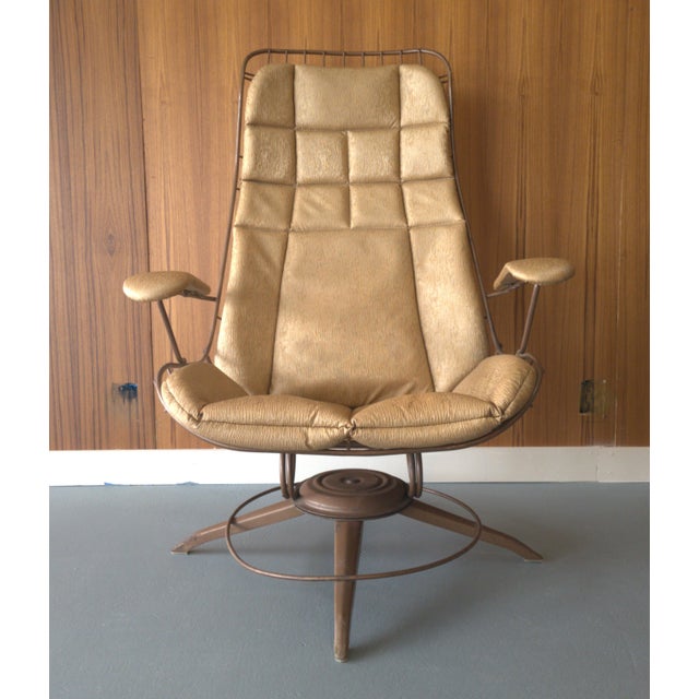 The Homecrest Lounge Chair Rocker in Bronze, the steel framed wire welded chair is a High Back Lounge Rocker in its...