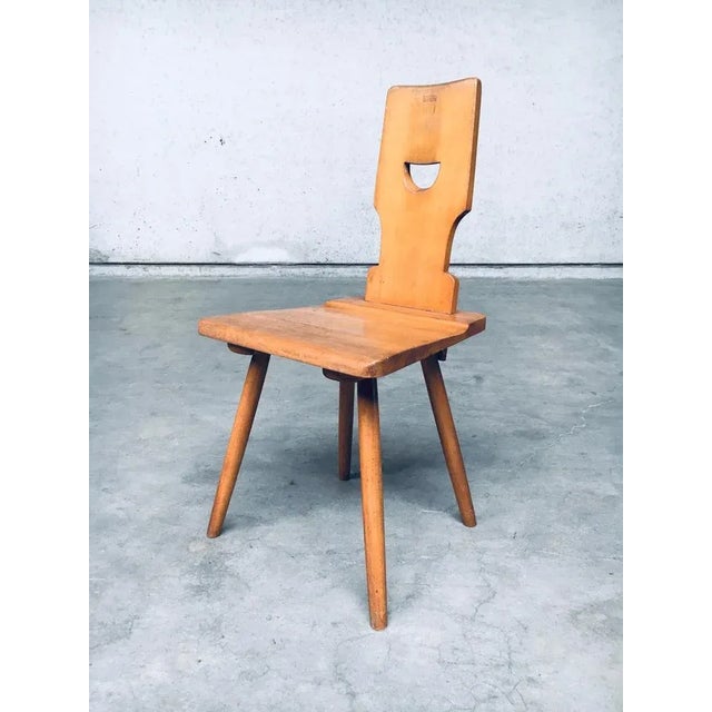 Vintage Belgian Brutalist Pub Café Chair Set by Torck, 1960s, Set of 4 For Sale - Image 17 of 17