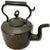 Unusual Antique 1870s English Maker Copper Tea Kettle With Ring Finial Lid and Hook Handle Hanger Design For Sale - Image 4 of 12