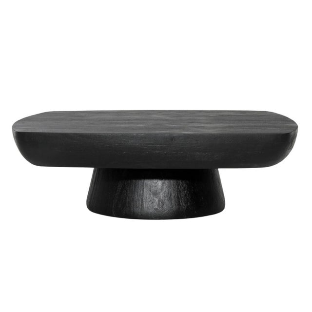 Black Modern Minimalist Black Butter Coffee Table For Sale - Image 8 of 10
