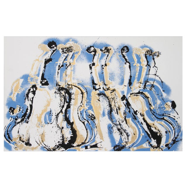 Arman, "Blue Variations" Screenprint For Sale