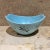 Mid-Century Modern 1965 Hand Painted Baby Blue Bowl Art Pottery Signed Bea Grant For Sale - Image 3 of 7