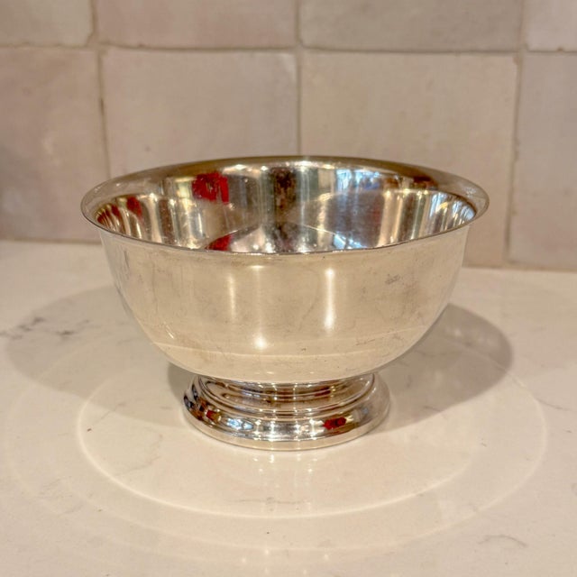 Beautiful Sterling Silver Gorham Paul Revere reproduction P.Revere bowl #41657 Weighs 263.8 grams. This is a heavy piece!...