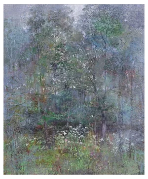 Janis Zingitis, It's Raining Like in the Midsummer, 2017, Mixed Media on Canvas
