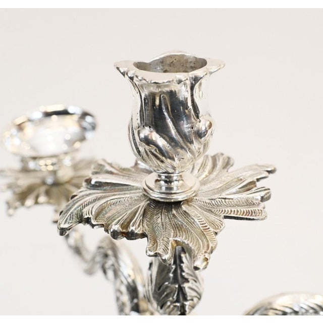 Silver Plated Centrepiece in Glass from Sheffield For Sale - Image 18 of 18