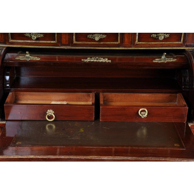 20th Century Louis XVI Rolling Secretaire in Mahogany For Sale - Image 17 of 18