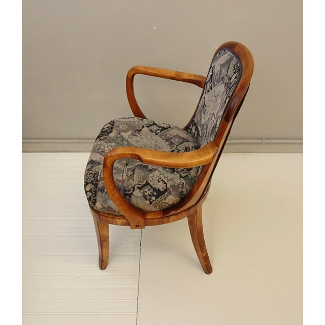 Greige 4 Art Deco Chairs From RMS Caronia Ocean Liner 1940's For Sale - Image 8 of 18