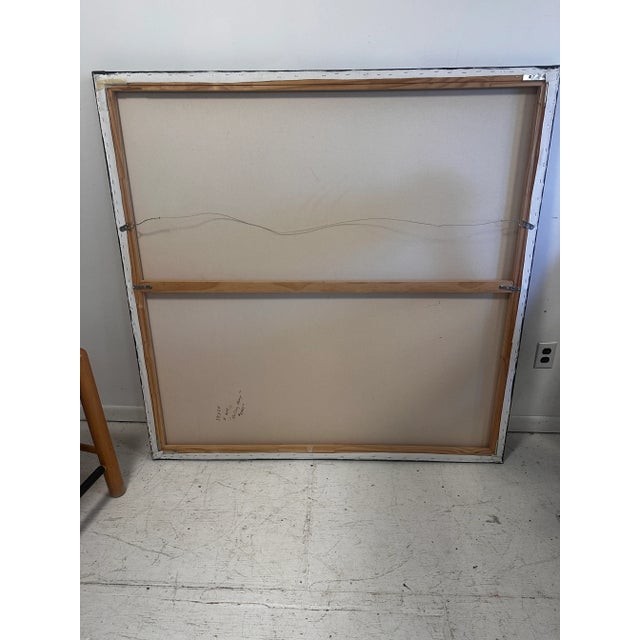 ‘Sailing Away’ by Ursula J Brenner 54” Square Vibrant Abstract For Sale In New York - Image 6 of 11