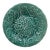 English Green Majolica Geranium Plate, Circa 1880 For Sale