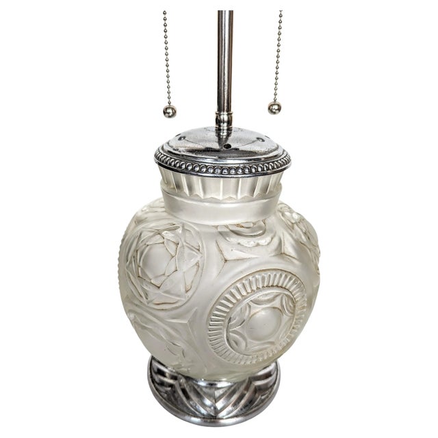 Marius-Ernest Sabino French Art Deco Table Lamp by Sabino For Sale - Image 4 of 6