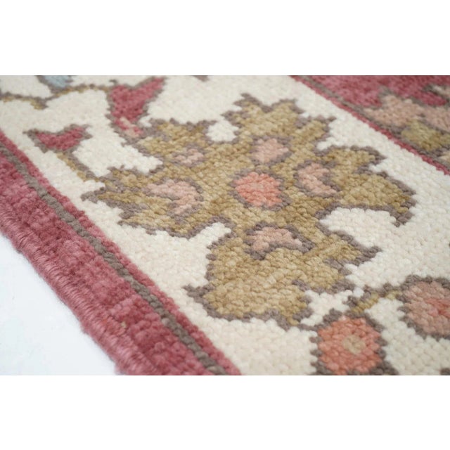 Early 21st Century Oushak Rug 4'1'' X 6'1'' For Sale - Image 5 of 10