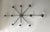 Italian 21st Century Dieci Polished Chrome Clear Murano Flush Mount by Fabio LTD For Sale - Image 3 of 6