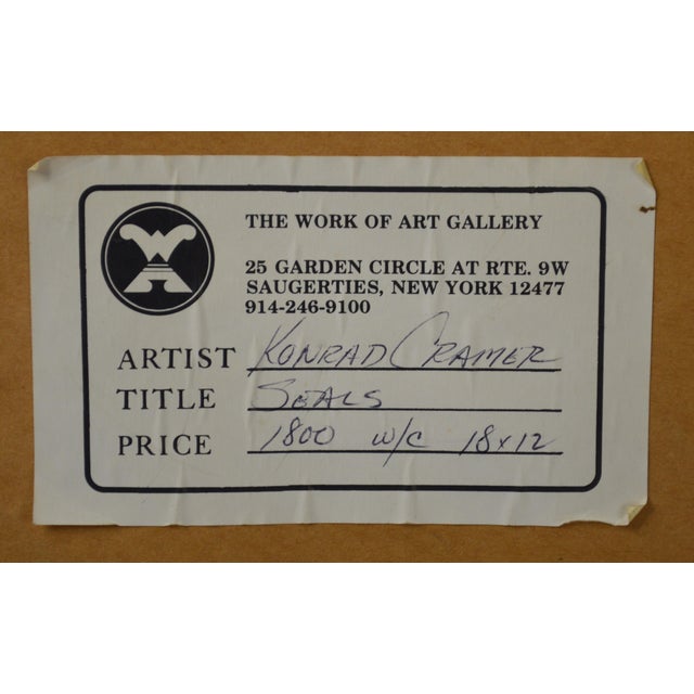 1950s Original Konrad Cramer - Woodstock School -Painting Signed For Sale In New York - Image 6 of 6