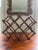 Wood Vintage Tortoisehell or Scorched Bamboo 8-Bottle Wine Rack For Sale - Image 7 of 7