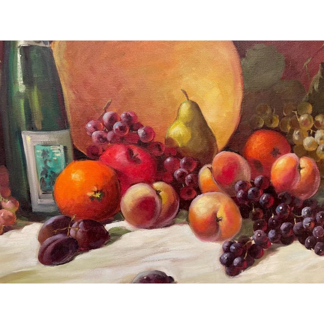 Beautiful framed oil painting by artist IM Horvath, 1972. Original frame. Very rich in colors and details.