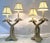 Late 20th Century Vintage Coastal Double Crossed Palm Tree Table Lamps- A Pair For Sale - Image 5 of 18