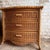 Wood Vintage Wicker Serpentine Chest of Drawers For Sale - Image 7 of 10