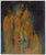 Attrib. Tate Adams Mystical Monks in Saffron Robes, 1920s, Paint and Canvas For Sale - Image 4 of 9