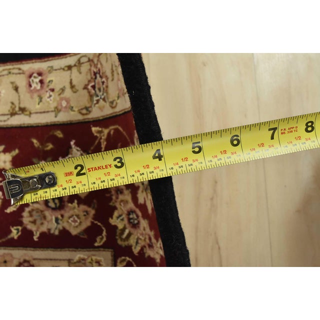 Tabriz Rug 8’6” X 11’9” Black Wool/Silk Traditional Hand-Knotted Oriental Carpet For Sale - Image 13 of 15
