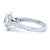 Gia Platinum Round Brilliant Cut Diamond Halo Ring 1.48ct 5.8g, Size 3.75 For Sale - Image 4 of 11