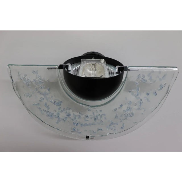 Mauro Marzollo Murano Hand Cast Glass Wall Lamp For Sale - Image 9 of 13