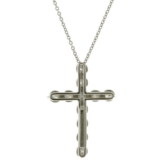 Tiffany platinum diamond cross clearance