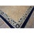 1930s Beige Open Field Light Blue Floral Shou Symbols Antique Chinese Peking Rug For Sale - Image 9 of 10