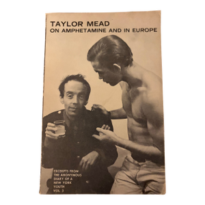 1968 Signed First Edition Taylor Mead on Amphetamine and in Europe – Warhol Factory Poet