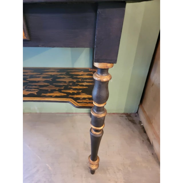 Wood Decoupage Fish Antique Washstand From England. For Sale - Image 7 of 12