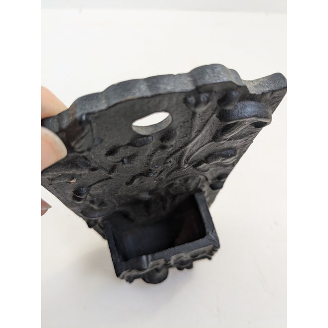 Victorian Cast Iron Match Stick Holder – Art Nouveau Wall-Mount Bring timeless charm to your home with this beautifully...