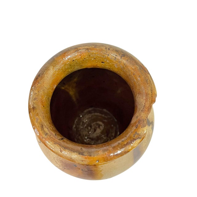 Antique French Provincial Brown Glazed Terracotta Gargoulette For Sale - Image 6 of 9