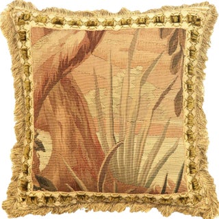 19th Century French Aubusson Pillow For Sale