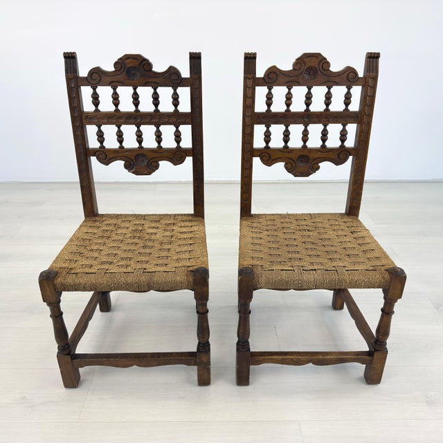 French Provincial Vintage French Provincial Chairs - A Pair For Sale - Image 3 of 9