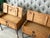Wood Vintage Rustic Mexican Pine Wood and Wrought Iron and Brass Storage Trunk Chest Side Tables - A Pair For Sale - Image 7 of 15