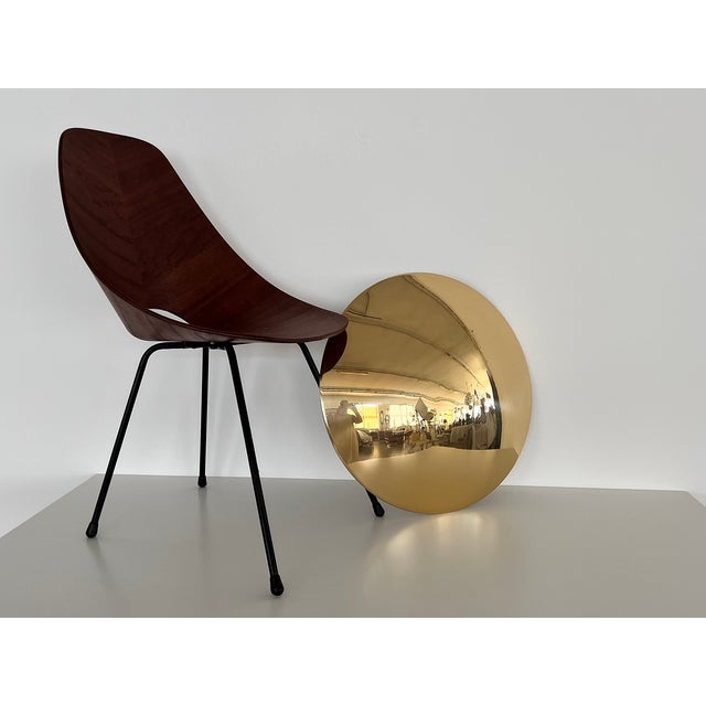 Large Flush Mount Light in Polished Brass by Florian Schulz, 1970s For Sale - Image 13 of 14